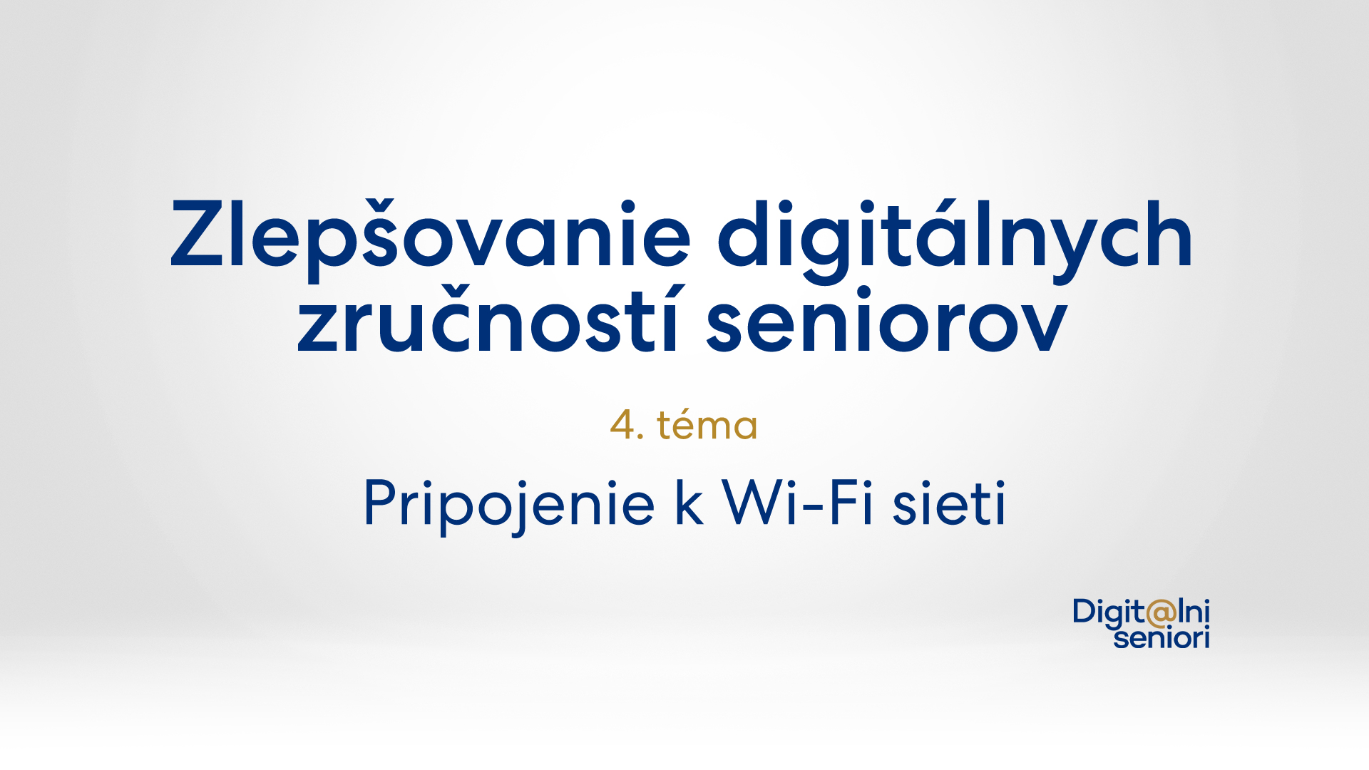 Video na tému: Zlepšovanie digitálnych zručností seniorov - Kurz 4
